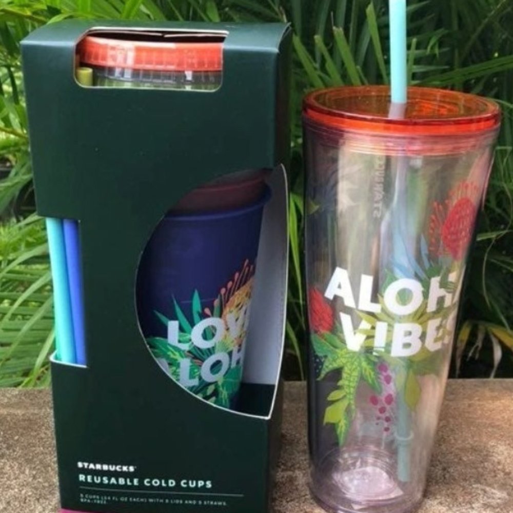 SOLD / Limited Edition Aloha Vibes Starbucks Cups
